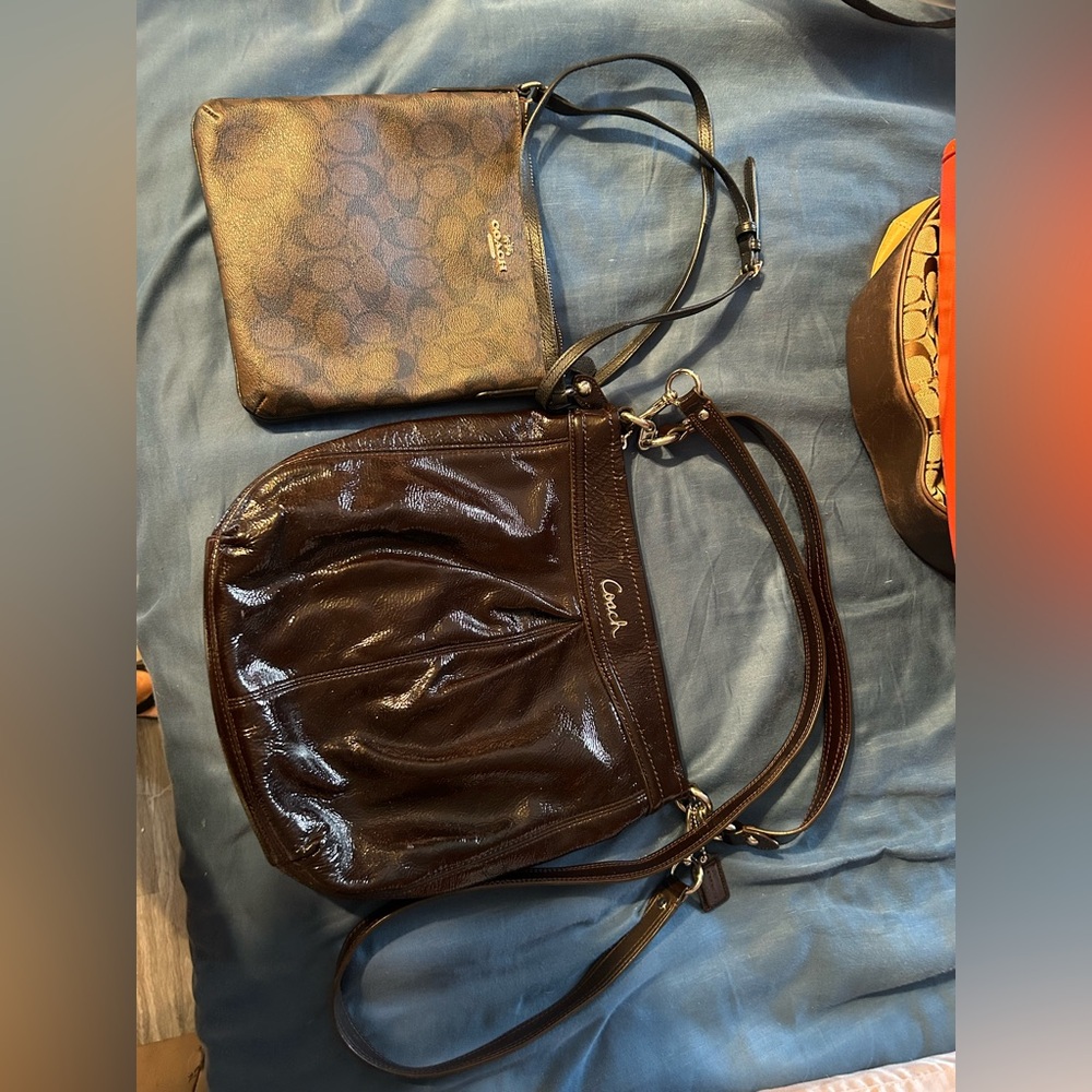 Coach Brown Crossbody Bag Set
